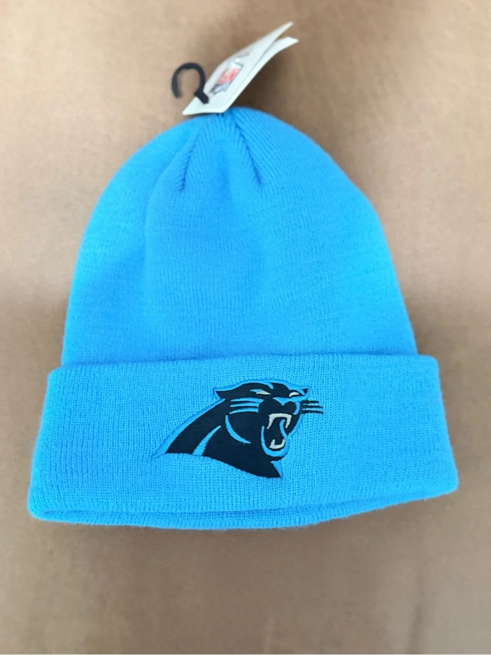 NFL Youth Carolina Panthers Bright Blue Cuffed Beanie